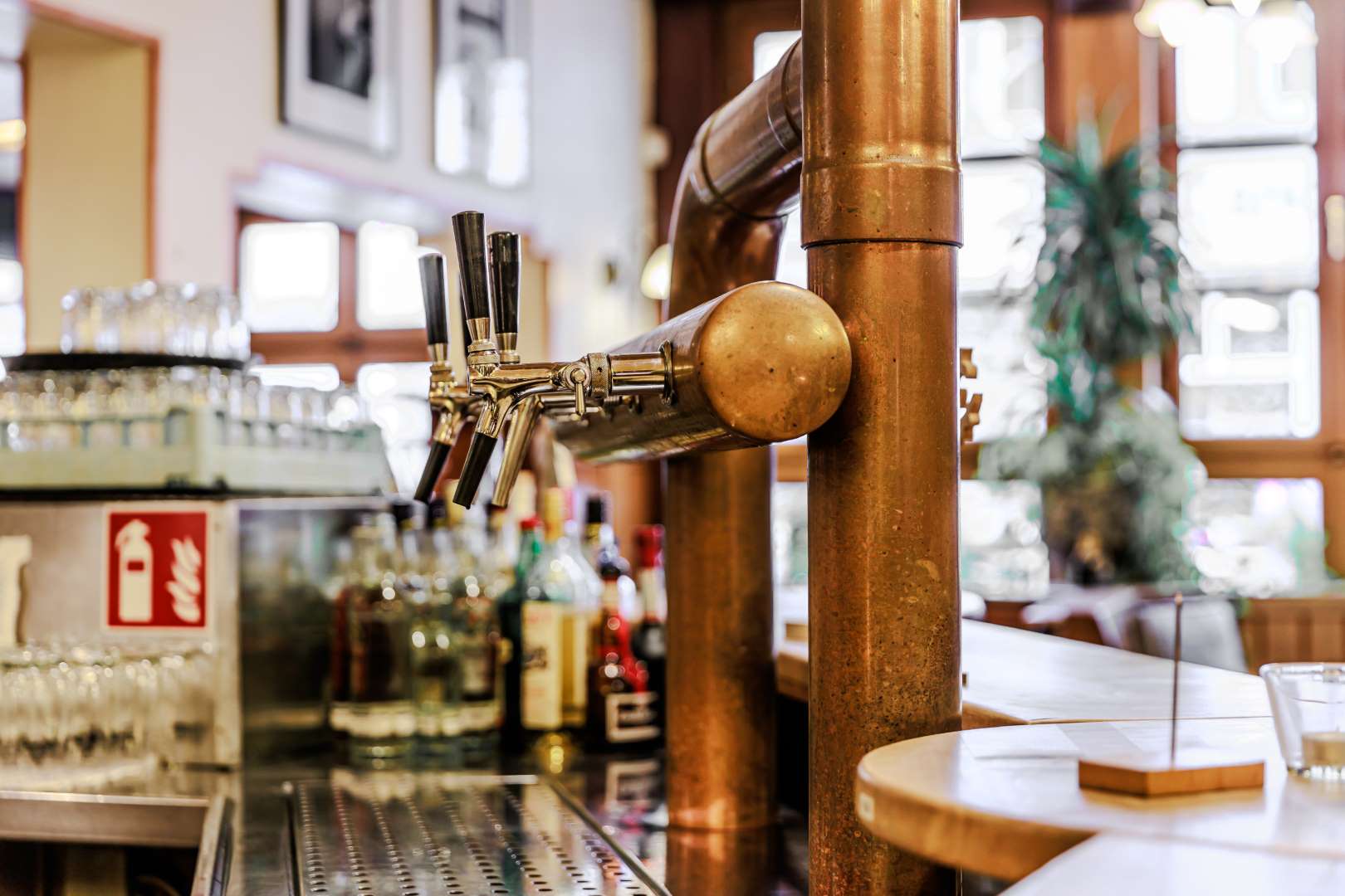 Historische Zapfanlage im Brauhaus