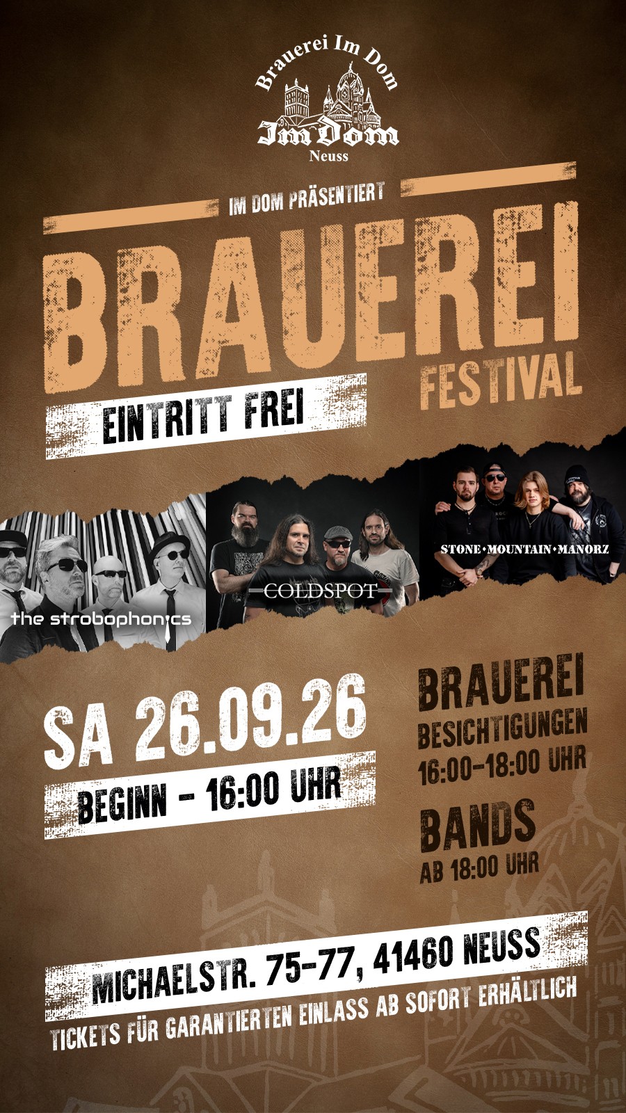 Plakat zum Brauereifestival im Dom am 26. September 2026